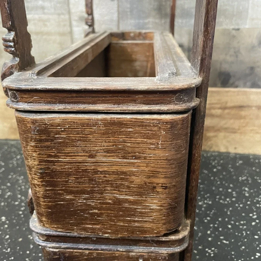 Ornate Handles Oak 2 DRAWERS With FRAMES SINGER TREADLE Sewing Machine Crafter